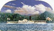James Bard Niagara, Hudson River steamboat built 1845 oil painting reproduction